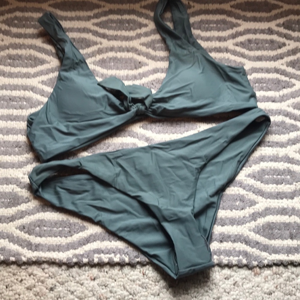 Never worn grey/green bikini